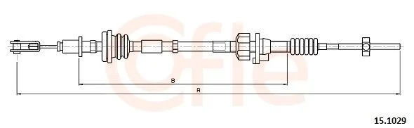 Cable Pull, clutch control cofle 15.1029