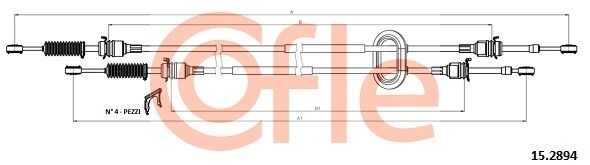 Trosas, neautomatinė transmisija COFLE 15.2894