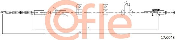 Cable Pull, parking brake COFLE 17.6048