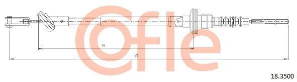 Тросовий привод, привод зчеплення COFLE 18.3500