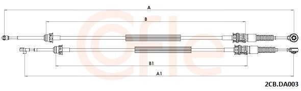 Trosas, neautomatinė transmisija COFLE 2CB.DA003