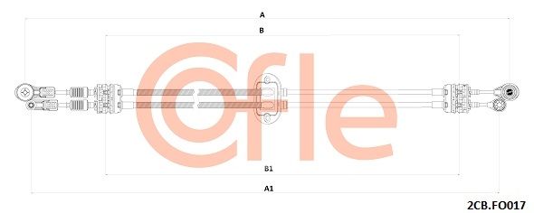 Cable Pull, manual transmission COFLE 2CB.FO017