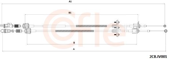 Trosas, neautomatinė transmisija COFLE 2CB.IV001