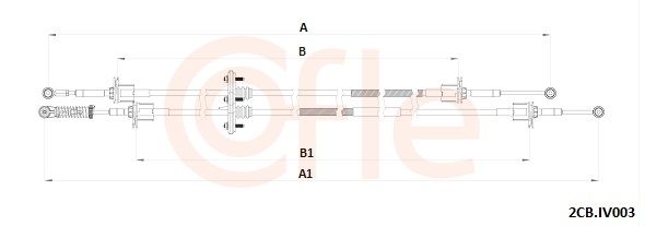 Тросовий привод, коробка передач COFLE 2CB.IV003