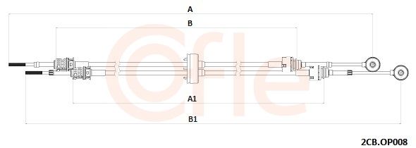 Trosas, neautomatinė transmisija COFLE 2CB.OP008