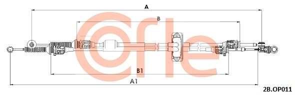 Trosas, neautomatinė transmisija COFLE 2CB.OP011