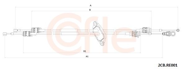 Trosas, neautomatinė transmisija COFLE 2CB.RE001