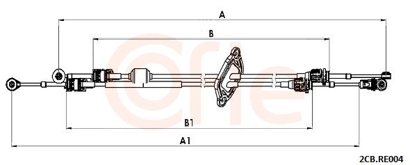 Trosas, neautomatinė transmisija COFLE 2CB.RE004