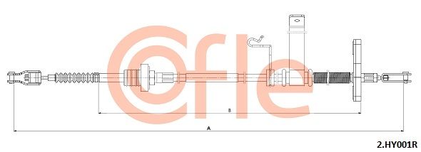 Cable Pull, clutch control COFLE 2.HY001R