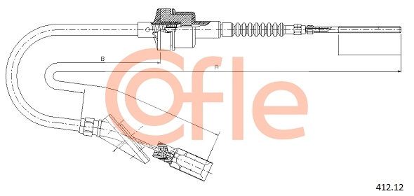 Тросовий привод, привод зчеплення COFLE 412.12