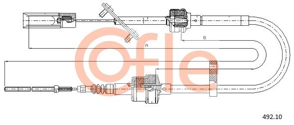 Тросовий привод, привод зчеплення COFLE 492.10