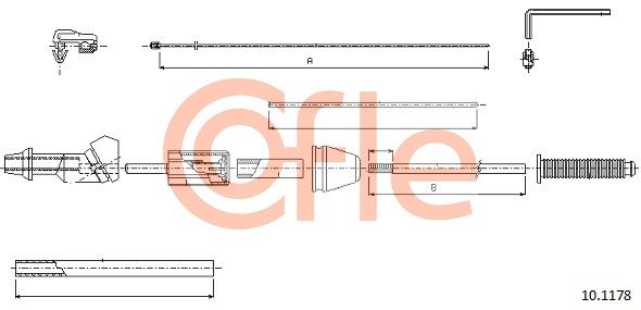 Accelerator Cable COFLE 92.10.1178