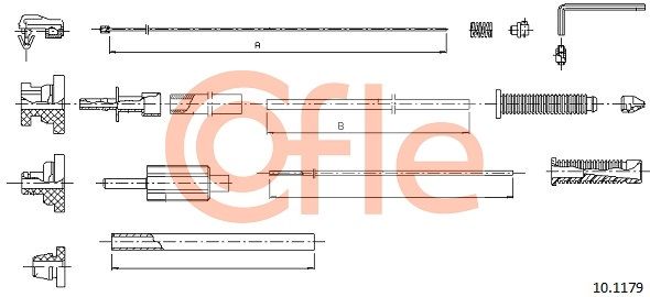 Accelerator Cable COFLE 92.10.1179