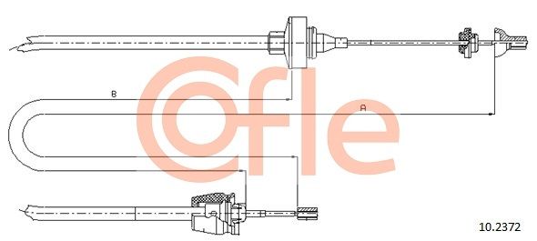 Cable Pull, clutch control COFLE 92.10.2372