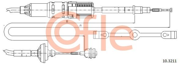 Cable Pull, clutch control COFLE 92.10.3211