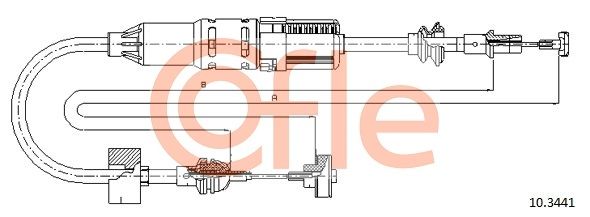 Cable Pull, clutch control COFLE 92.10.3441
