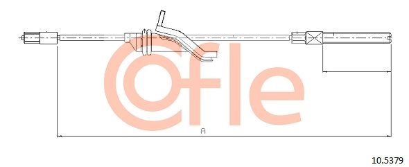 Cable Pull, parking brake COFLE 92.10.5379