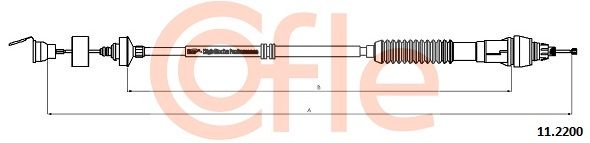 Cable Pull, clutch control COFLE 92.11.2200