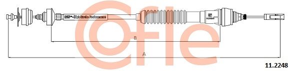 Cable Pull, clutch control COFLE 92.11.2248