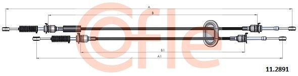 Trosas, neautomatinė transmisija COFLE 92.11.2891