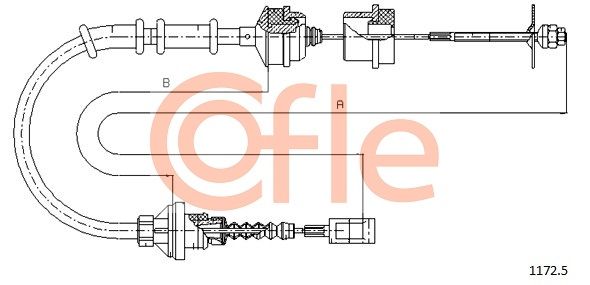 Cable Pull, clutch control COFLE 92.1172.5