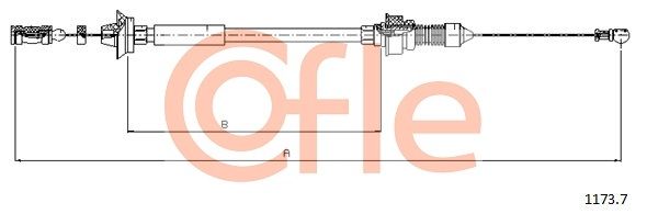 Accelerator Cable COFLE 92.1173.7