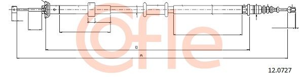 Cable Pull, parking brake COFLE 92.12.0727