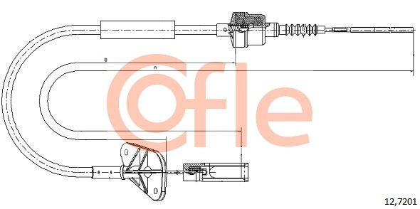 Cable Pull, clutch control COFLE 92.12.7201