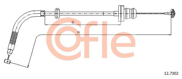 Accelerator Cable COFLE 92.12.7302