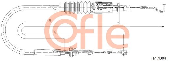 Acceleratorkabel COFLE 92.14.4304
