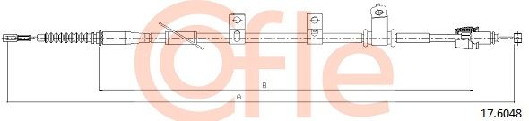 Cable Pull, parking brake COFLE 92.17.6048