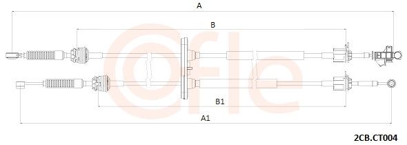 Trosas, neautomatinė transmisija COFLE 92.2CB.CT004