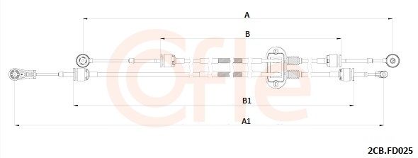 Trosas, neautomatinė transmisija COFLE 92.2CB.FD025