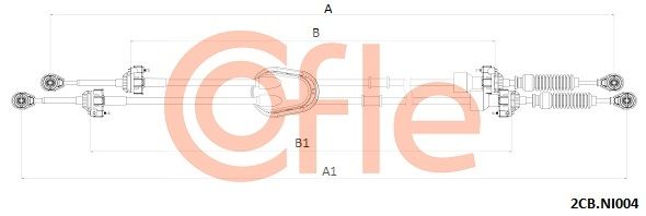 Trosas, neautomatinė transmisija COFLE 92.2CB.NI004