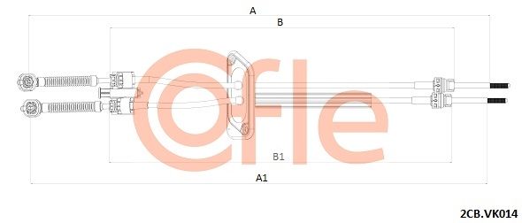 Trosas, neautomatinė transmisija COFLE 92.2CB.VK014