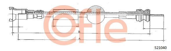 Speedometer Cable COFLE 92.S21040