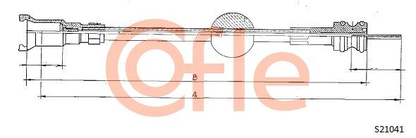 Трос привода спідометра COFLE 92.S21041