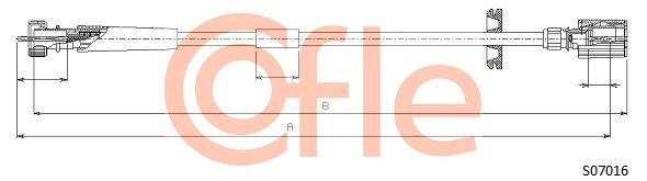 Трос привода спідометра COFLE S07016