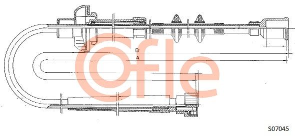 Speedometer Cable COFLE S07045