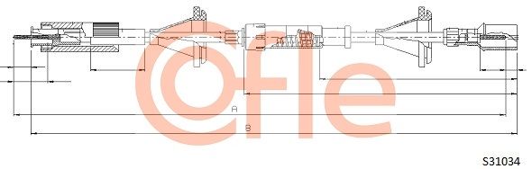 Speedometer Cable COFLE S31034