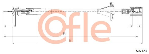 Speedometer Cable COFLE S07123