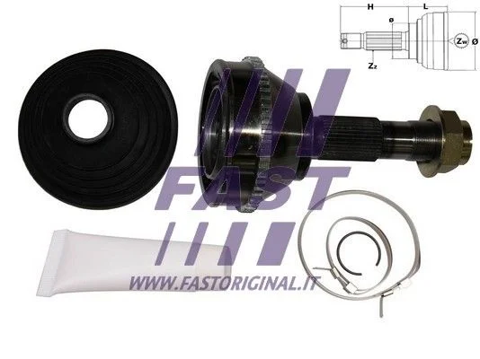 Jungčių komplektas, kardaninis velenas FAST FT25026K