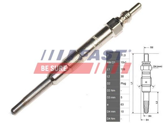 Kaitinimo žvakė FAST FT82733