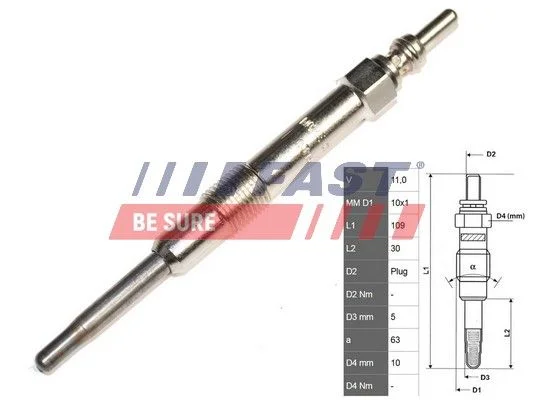 Kaitinimo žvakė FAST FT82733