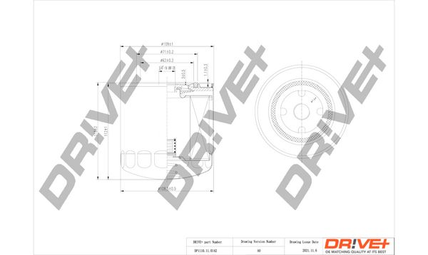 Oil Filter Dr!ve+ DP1110.11.0142