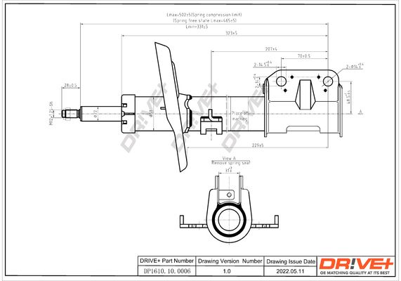 Амортизатор Dr!ve+ DP1610.10.0006