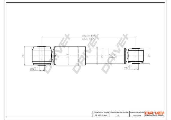Amortizatorius Dr!ve+ DP1610.10.0040