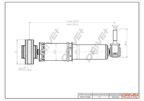 Amortizatorius Dr!ve+ DP1610.10.0049