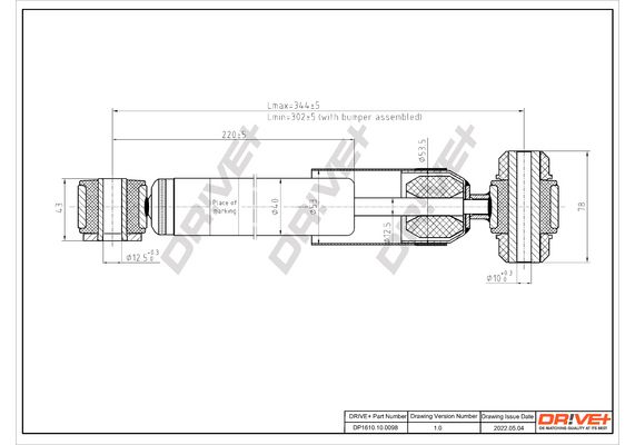 Shock Absorber Dr!ve+ DP1610.10.0098