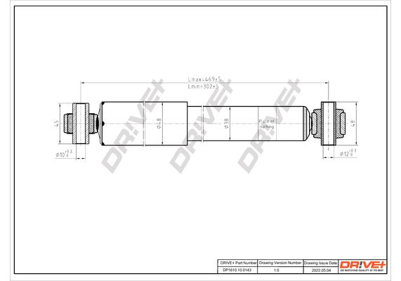 Amortizatorius Dr!ve+ DP1610.10.0143
